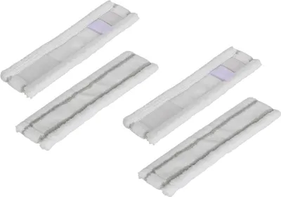 Produktbild von 4x Trade-Shop Wischtücher Mikrofaser-Pad Wischbezug kompatibel mit Kärcher WV 71, WV 71 Plus, WV 75, WV 75 Plus / Akku-Fensterreiniger Fenstersauger