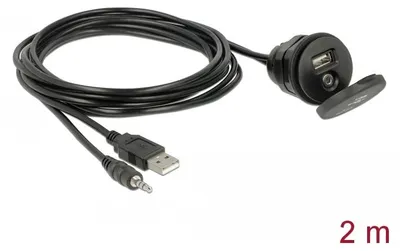 Produktbild von DeLOCK 85719, 2 m, USB A, USB A, Schwarz
