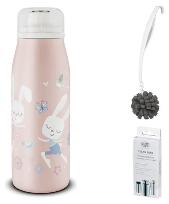 Zdjęcie produktu dla alfi KIDS ISO BOTTLE Trinkflasche – Vorteilsset mit Reinigungsbürste CLEAN FIX 30 cm + CLEAN TABS (20 Stück)
