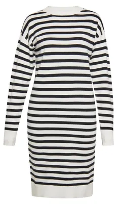 Produktbild von Mutha Damen Kleid - weiß-schwarz, XL