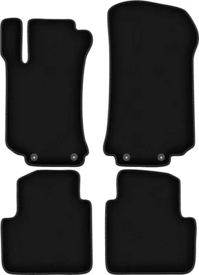 Immagine prodotto di Tappetini in velluto per Mercedes R V251 / R251 (2005-2013, minivan) neri, set 4 pz, con fissaggi