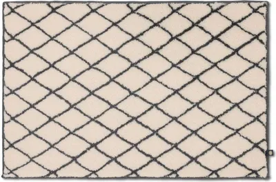 Produktbild von Rhomtuft Badteppich Rhom eckig m.abgerundeten Kanten 80 x 160 cm  Farbe  natur/zink