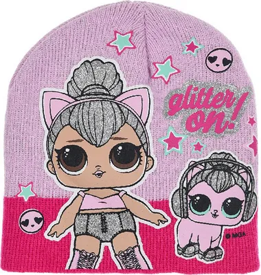 Produktbild von L.O.L. Surprise! Kinder Mädchen Winter-Mütze Beanie Pink, Größe:54