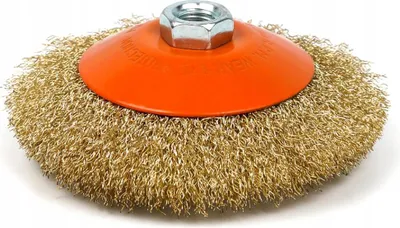 Zdjęcie produktu dla Szczotka tarczowa druciana do szlifierek kątowych 125mm drut falisty M14