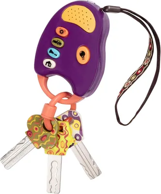 Produktbild von Spielzeug – Spielzeugautoschlüssel – Schlüsselanhänger mit Licht und Sound – Interaktives Babyspielzeug – Spielzeugschlüssel für Babys und Kleinkinder – Ab 10 Monaten