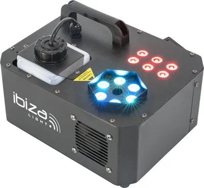 Obrázok produktu pre Mlhový stroj IBIZA SPRAY-COLOR-1000 1000W s RGB osvetlením