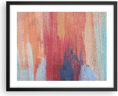 Produktbild von Gerahmtes Poster - Schwarzer Rahmen - Die Farben Farben Abstraktion - 50x40 cm - Wand Bild - Wanddeko - Wandbilder - Kunstposter - Wandposter - Bilderrahmen - Bilder - Kunstdruck - P2BAA50x40-5069