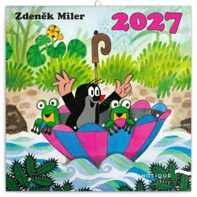 Image de NOTIQUE : Agenda de notes Krteček 2027, format 30 x 30 cm