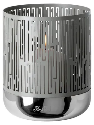 Immagine prodotto di Fink BRIANO, lanterna, acciaio inox, grigio, argentato, L. 13 cm, L. 13 cm, H. 15 cm, P. 13 cm Altezza: 15,00 cm Larghezza: 13,00 cm Profondità: 13,00 cm Diametro: 13,00 cm 146346