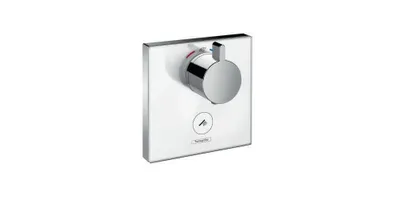 Produktbild von hansgrohe Thermostat SHOWERSELECT GLAS Highflow, für 1 Verbraucher und einen zusätzlichen Abgang weiß/chrom