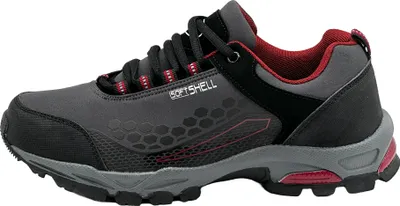 Produktbild von Venustein Herren Damen Wanderschuhe Trekkingschuhe Outdoorschuhe Boots 1812 , Duneklgrau-Weinrot, Größe 38