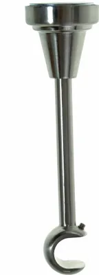 Produktbild von Träger 16 mm Gardinenstange Edelstahl look 1-lauf oder 2-lauf oder Verlängerung wählbar H14 H24 D24 BASIT