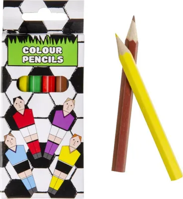 Immagine prodotto di Matite colorate calcio - set di 6 - circa 8,7 cm