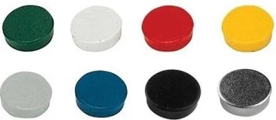 Produktbild von Runde Magnete für Magnettafeln. 20 mm, 10 Stück.