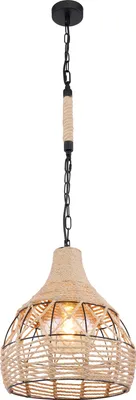 Image de Globo Lighting Lampe à suspendre métal noir mat, 1x E27