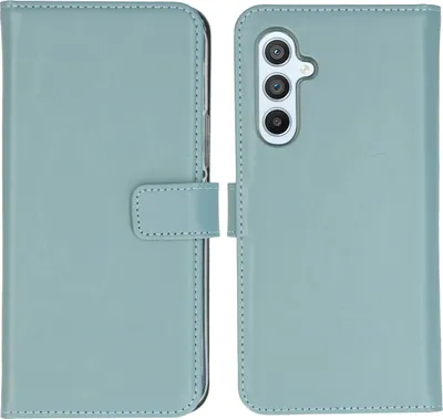Produktbild von Selencia Echtleder Klapphülle Samsung Galaxy A54 (5G) - Hellblau