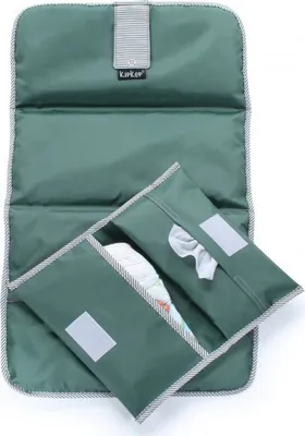 Produktbild von KipKep Napper Wickelunterlage + Wickeletui Calming Green