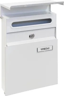 Immagine prodotto di Cassetta postale in acciaio zincato, formato S, resistente alle intemperie, facile da montare, bianca