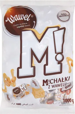Zdjęcie produktu dla Wawel Michałki Z Wawelu Białe Cukierki W Białej Polewie 1000 G