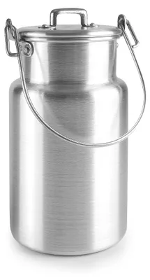 Milchkännchen aus Aluminium, 2 Liter, silber, rostbeständig