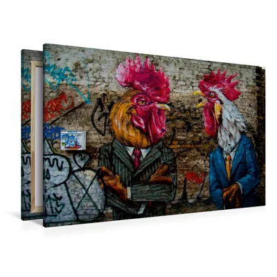 Produktbild von Calvendo Textil-Leinwand 120 cm x 80 cm quer Ein Motiv aus dem Kalender Graffitis, CALVENDO; 7461984