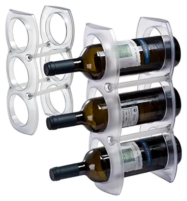 Produktbild von Weinregal aus Kunststoff für 3 Flaschen