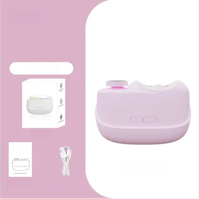 Produktbild von INF Elektrischer Nagelknipser: Automatischer Trimmer & Schleifer mit LED Licht Rosa