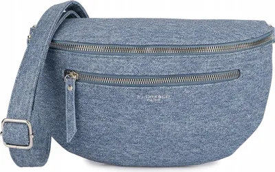 Immagine prodotto di Ampia e spaziosa borsa a spalla da donna con tracolla in denim
