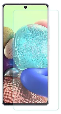 A clear screen protector is shown on a smartphone.