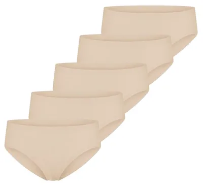 Produktbild von Schiesser 5er Pack Invisible Baumwolle Slip Nahtloser Slip für höchsten Tragekomfort., Ultimative Bewegungsfreiheit im Alltag., Elastischer Bund sorgt für perfekte Passform. nude 38