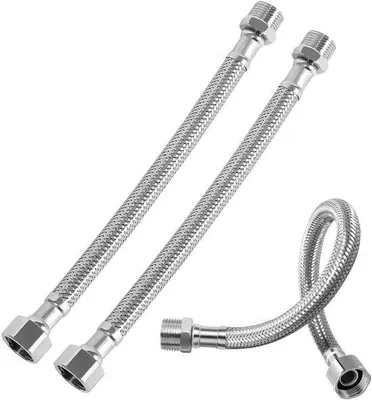 Produktbild von Verlängbare Doppel-Sprinkler-Sets für Heizkörper, Bad- und Küchenarmaturen, 3/3 mm Innendraht, 3/3 mm Außendraht.