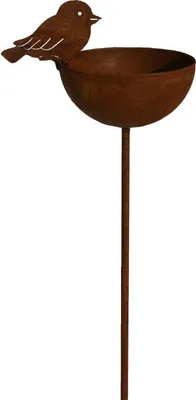 Produktbild von Badeko Gartenstecker Vogeltränke 120 cm rostbraun