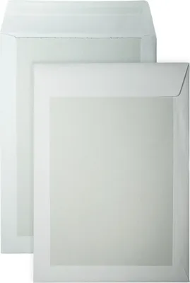 Produktbild von DULA - Umschläge mit Kartonrückseite - C4 - 229 x 324 mm - 10 Stück - Selbstklebend mit Klebestreifen - 120 Gramm