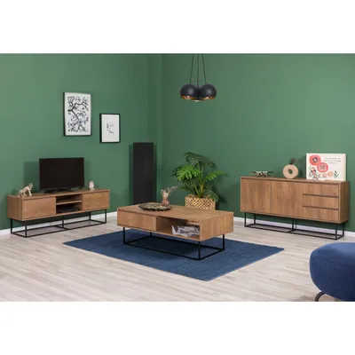 Immagine prodotto di Skye Decor, Laxus Takım 1, Set di mobili per soggiorno, noce, 100% PANNELLI DI PARTICELLE RIVESTITI IN MELAMMINA, 90 x 39 x 40 cm