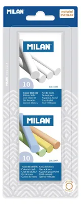 Zdjęcie produktu dla kreda tablicowa 8 cm biała/kolorowa 2 x 10 sztuk
