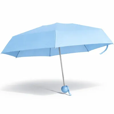Produktbild von Biggdesign Moods Up Türkis Mini-Regenschirm, windbeständig, kompakt, schnelltrocknend, manuell, Taschengröße, für Damen und Herren