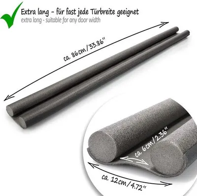 Zdjęcie produktu dla Podwójna uszczelka do drzwi – 86 cm – ochrona przed przeciągami i hałasem