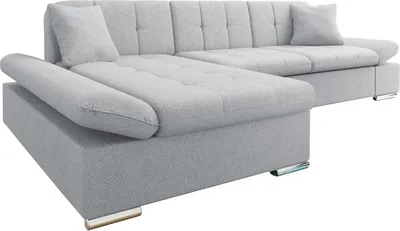 Produktbild von MIRJAN24 Ecksofa Malwi mit Regulierbare Armlehnen Eckcouch mit Schlaffunktion und Bettkasten, L-Form Sofa vom Hersteller (Farbe: Cruz 80, Ecksofa: Links)