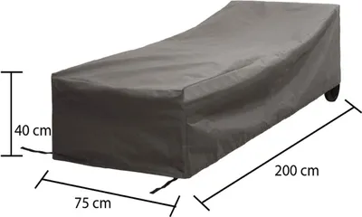 Produktbild von Winza Outdoor Covers - Gartenmöbelzubehör - Gartenmöbel-Schutzhüllen - Premium Abdeckung/Schutzhülle Liegestuhl - 200x75x40 cm