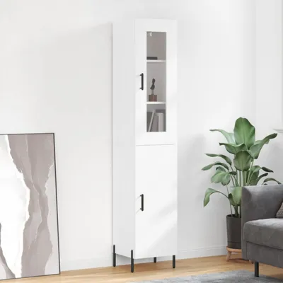 Produktbild von vidaXL Highboard Weiß 34,5x34x180 cm Holzwerkstoff