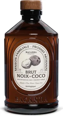 Produktbild von Bacanha Kokosnuss Sirup 400 ml - Französischer Genuss in jeder Flasche