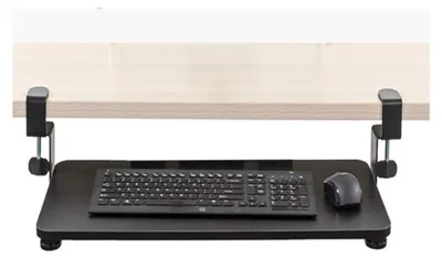 Obrázek produktu pro Lovnix - Držák klávesnice - Pro ergonomické, pohodlné a aktivní sezení - Držák na stůl - 65 x 25 x 11 cm - Černá