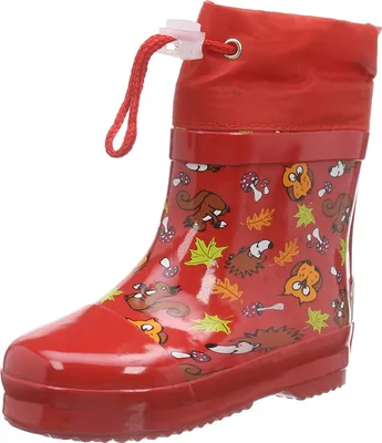 Produktbild von Playshoes Gummistiefel Waldtiere gefüttert, Farbe: rot, Größe: 27