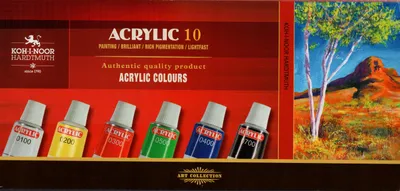 Zdjęcie produktu dla Farby Acrylowe 162703 Kpl 10 Kol X 16Ml 1458