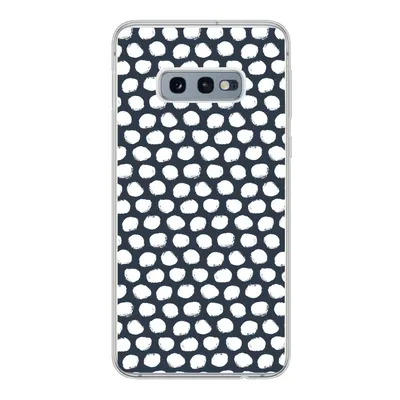 Produktbild von MuchoWow® Handyhülle Schutzhülle Hülle für Samsung Galaxy S10e Tupfen - Muster - Weiß Silikon Softcase Handy Hülle - Handy