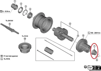 Produktbild von SHIMANO Staubkappe f.FH-U6060 rechts [6060] - zuverlässiger Naben-Schutz in m...