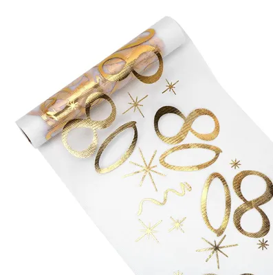 Produktbild von Tischläufer - Goldfarbenes Tischband - Tischdekoration für Feierlichkeiten - 28 cm x 10 m