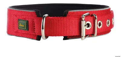 Produktbild von HUNTER Halsband Neopren Reflect M (50), rot/schwarz