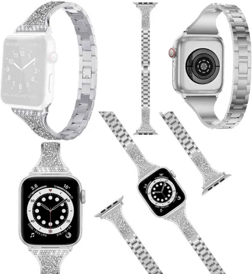 Obrázok produktu pre Pre Apple Watch Series Ultra 1 + 2 49mm 9 8 7 45 / 6 SE 5 4 44 / 3 2 1 42mm Diamond Style Náhradný náramok Smart Watch
