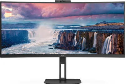 Immagine prodotto di AOC V5 CU34V5CW LED display 86.4 cm (34") 3440 x 1440 pixels Wide Quad HD Black